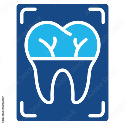Tooth X-Ray Icon Element For Design