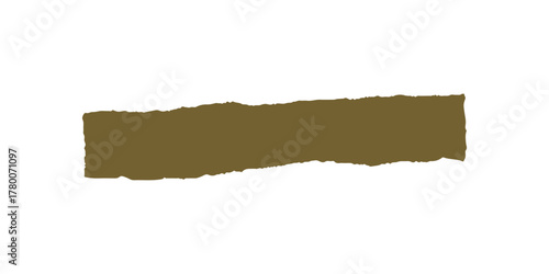 Torn paper strip with rough edges