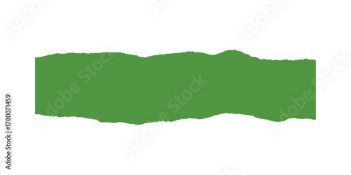 Torn paper green textured banner