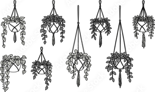 Professional Painting Contractor Silhouettes Set, Four Construction Workers Holding Paint Roller, Brush, and Bucket, Home Renovation and Decorating Job Occupation Icons Vector Collection, Isolated