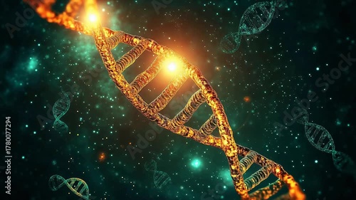 DNA double helix in space