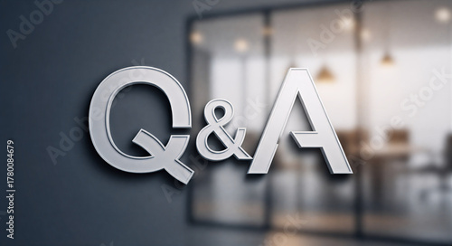 For Business and Presentation: Q&A Session Announcement Screen