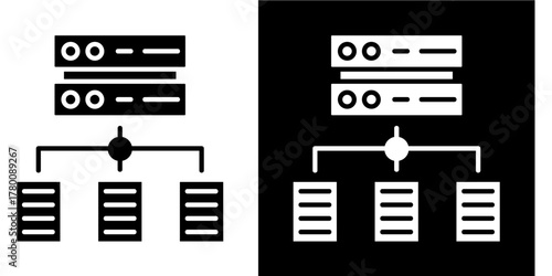 Data Transfer  Icon Set White Style Collection