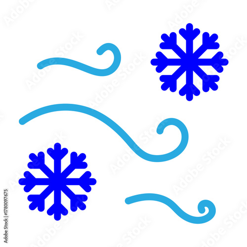 Wind Chill Vector Flat Icon Design
