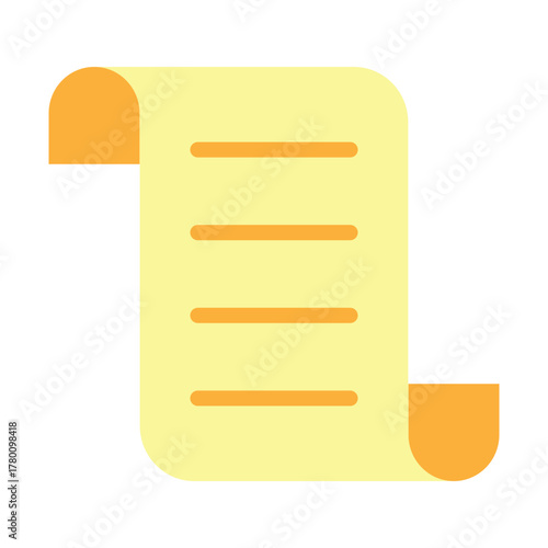 Script File Vector Flat Icon Design