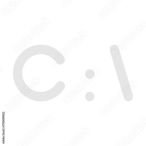 Command Line Vector Flat Icon Design