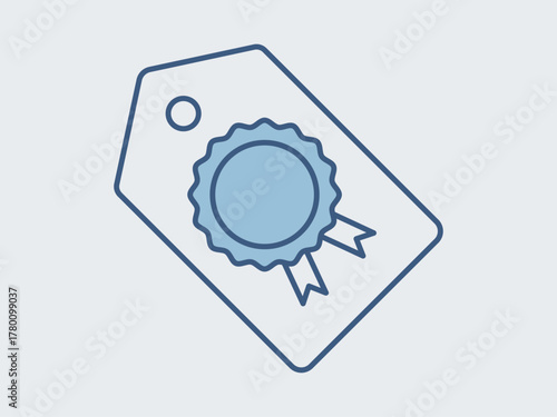 Brand icon. Supermarket icon vector. Outline vector icons. Flat illustration concept.