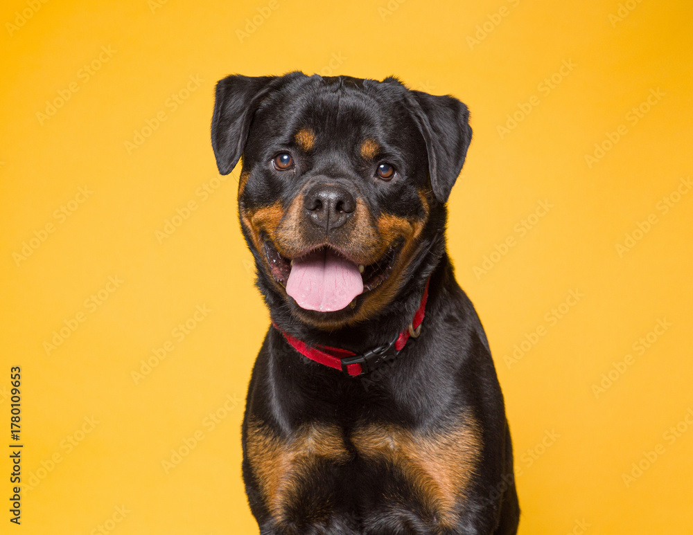 Obraz premium Cute dog on an isolated background studio shot