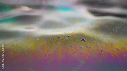 Soft holographic reflections dancing on liquid surface 