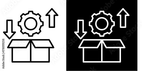 Product Development Icon Set White Style Collection