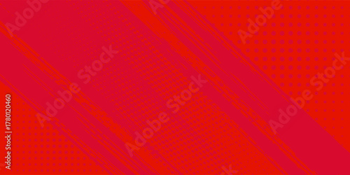 Halftone Background red and crimson pop art vector with halftone dots in comic style dark