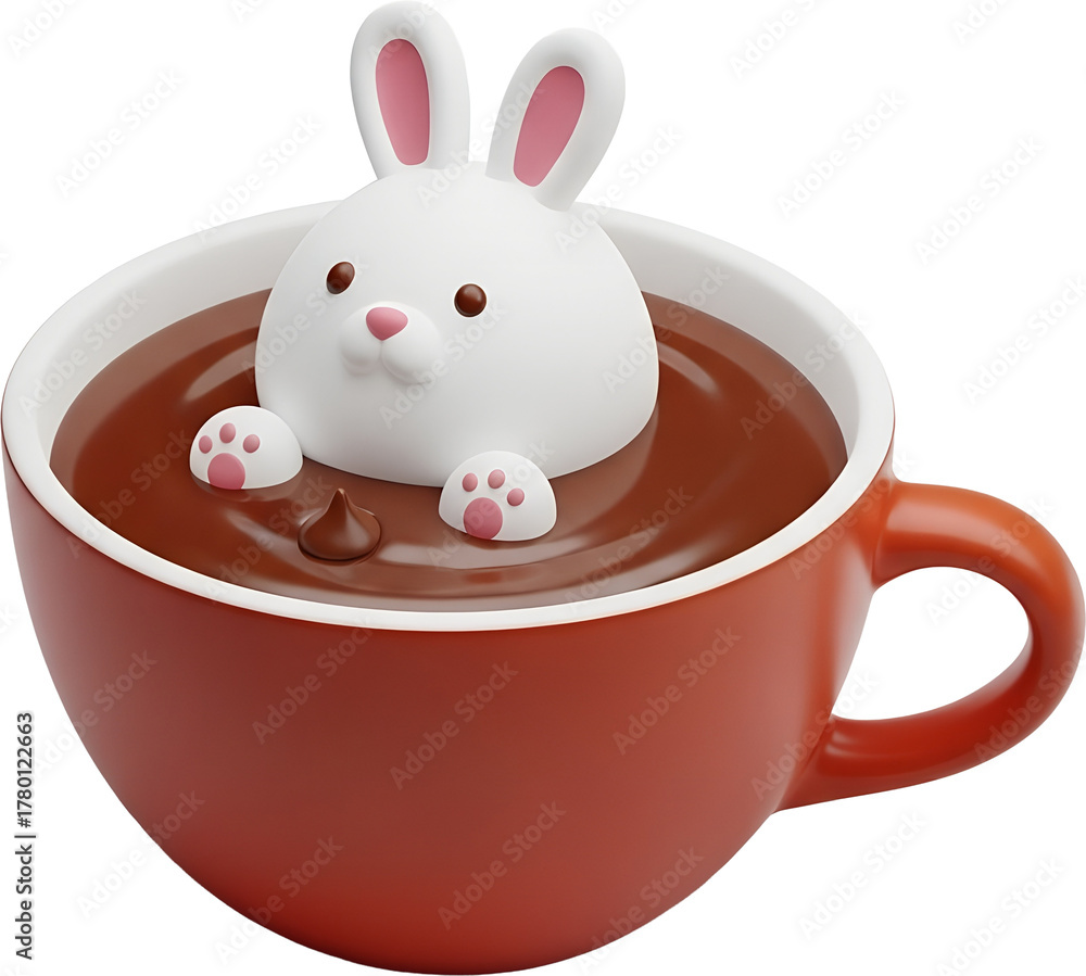 Fototapeta premium 마시멜로 핫초코 : Marshmallow Hot Chocolate