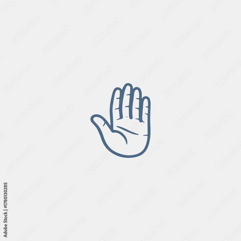 Fototapeta premium Hand logo vector icon illustration