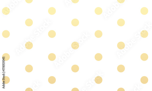 Gold Polka Dot Seamless Pattern on White. Gold Polka dot background. Dotted cute pattern. Ideal for wrapping paper, packaging design, textile prints, wallpapers, invitations, and branding materials
