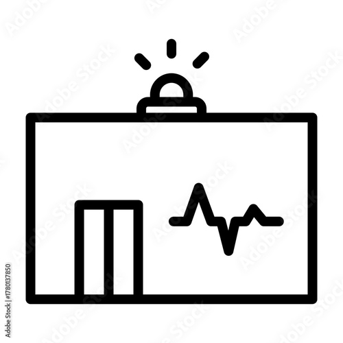 Emergency Room Vector Line Icon Design