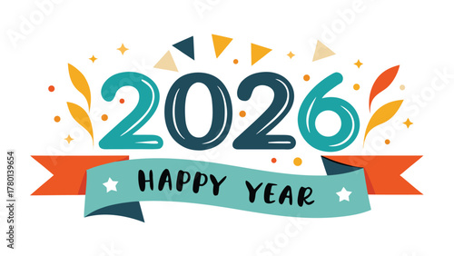 Happy new year 2026 festive greeting for cards and celebrations