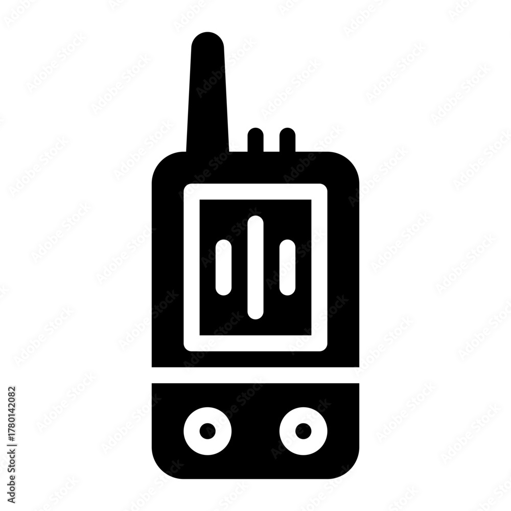 Obraz premium walkie talkie glyph icon