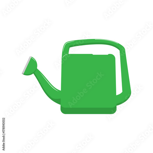 Watering can vector illustration. flat vector design isolated on white background.