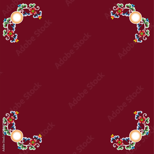 Tibetan Design Illustration art, Tibetan Vector Art, Wallpaper Design, TIbetan art, Tibetan border design