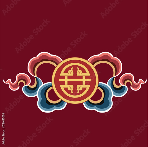 Tibetan Design Illustration art, Tibetan Vector Art, Wallpaper Design, TIbetan art