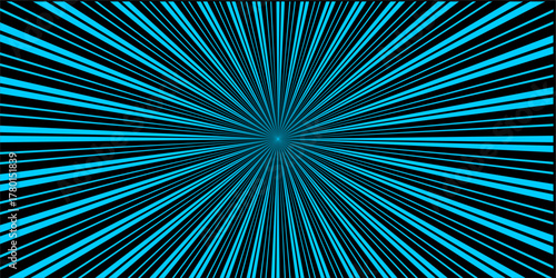 Abstract blue radial lines background radiating rays burst vector illustration suitable for modern graphic design and futuristic concepts