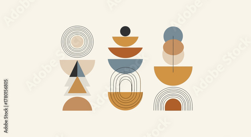 Abstract Geometric Composition A Collection of Modern Shapes and Forms for Design and Decor