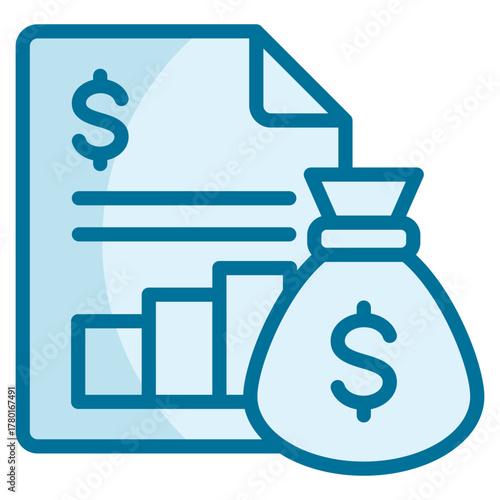 Financial Report Icon