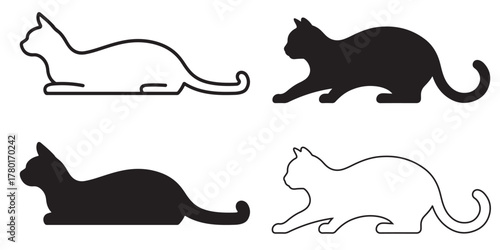 cat silhouettes