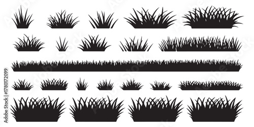 black grass silhouettes