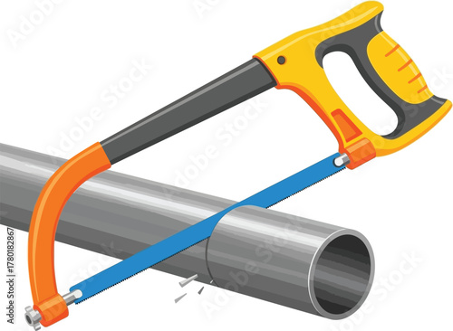 vector illustration of an electric saw