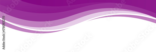 Purple abstract wave background with smooth curves and gradient layers