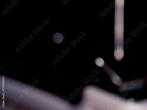 Obraz na plátně Abstract light play in a darkened space creates an ethereal, enigmatic and calming visual effect