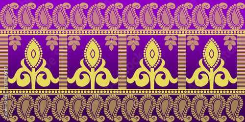 beautiful graphic saree design and this sari design is in Indian style which is for textile fashion industry and it can be used as wallpaper backdrop and website bg this style is originated in india 