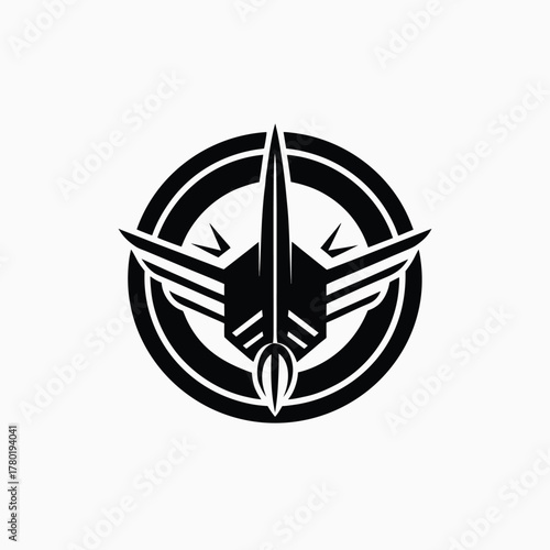  air force vector logo icon silhoutte template