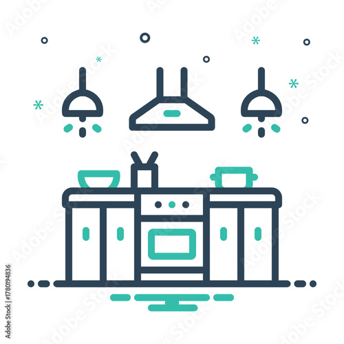 Mix icon for gourmet kitchen