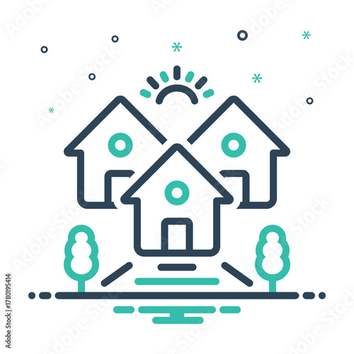 Mix icon for neighborhood