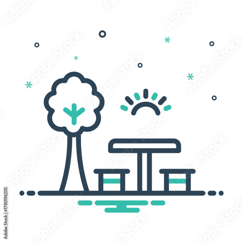 Mix icon for picnic areas