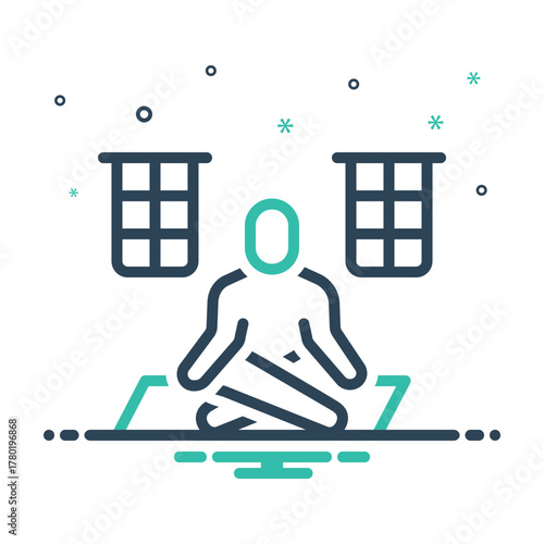 Mix icon for yoga studio