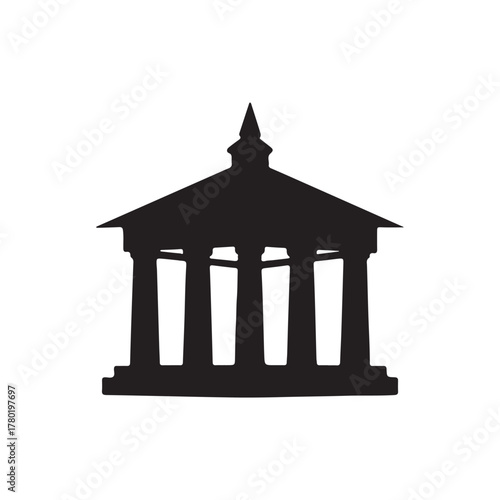 pavilion icon on white back ground