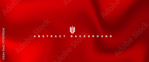 Red Curtain Opening Isolated Celebration Event Backdrop. Wallpaper Vector Iridescent red gradient. Holographic foil. Abstract red background. Creative neon template for banner. liquid background.