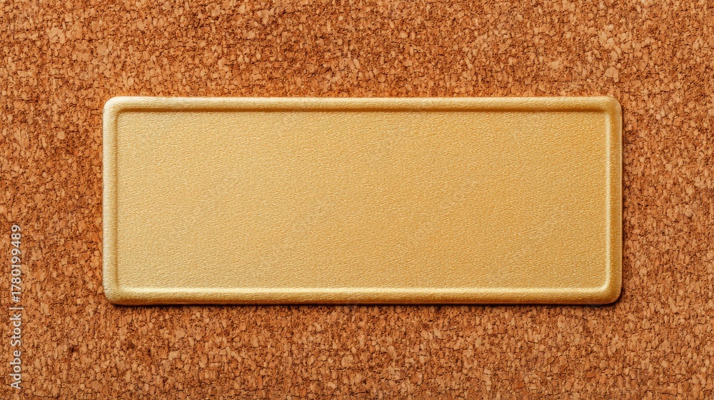 Fototapeta premium Bright yellow plastic caution sign placed neatly on warm brown carpet floor indoors.