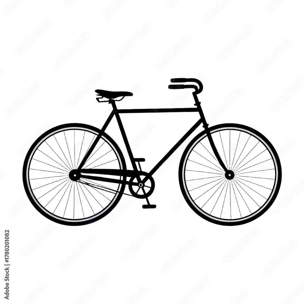Fototapeta premium bicycle isolated on white