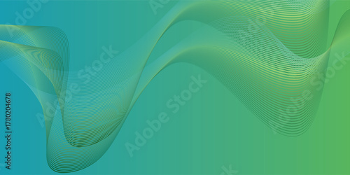 Abstract line flow The shape resembles waves of energy or air currents that dance freely, creating a dynamic, modern and calming impression