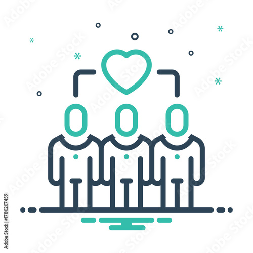 Mix icon for group cohesion