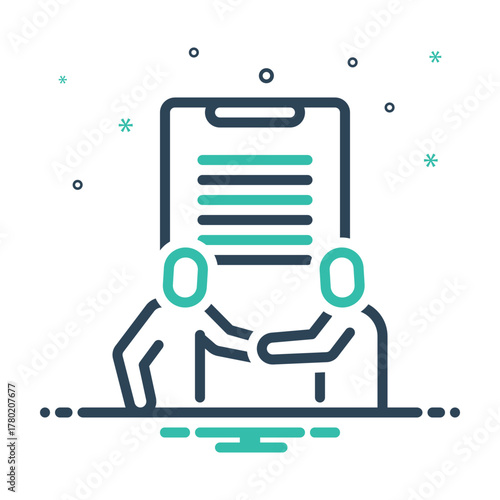 Mix icon for joint venture