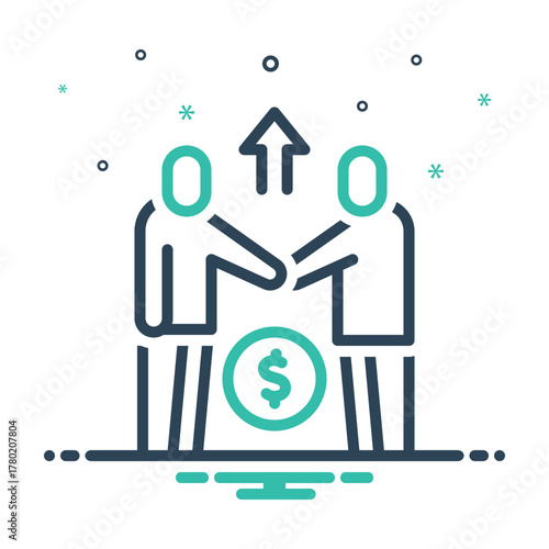 Mix icon for mutual benefit