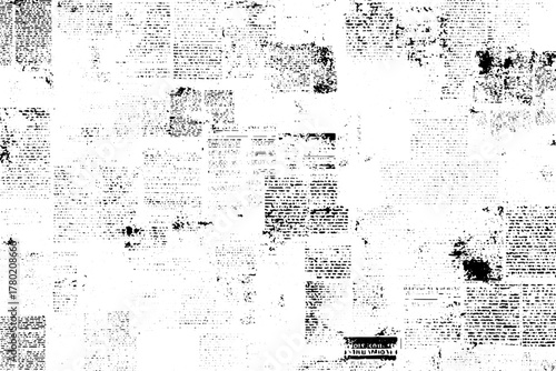 Vintage Grunge Newspaper Texture Background