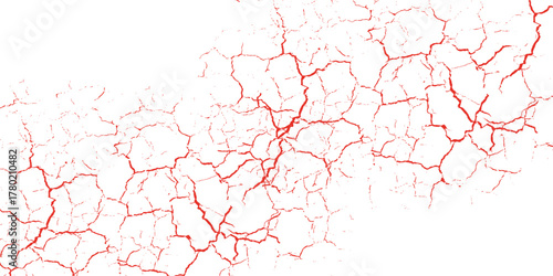 Intricate abstract crack line textures mimicking broken ground, lightning scars, or spidering veins in red versions—perfect for backgrounds or grunge-style projects.
