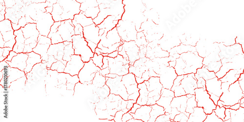 Intricate abstract crack line textures mimicking broken ground, lightning scars, or spidering veins in red versions—perfect for backgrounds or grunge-style projects.