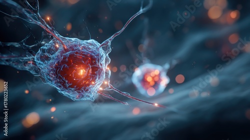 Fototapeta Naklejka Na Ścianę i Meble -  Cellular structure biological illustration